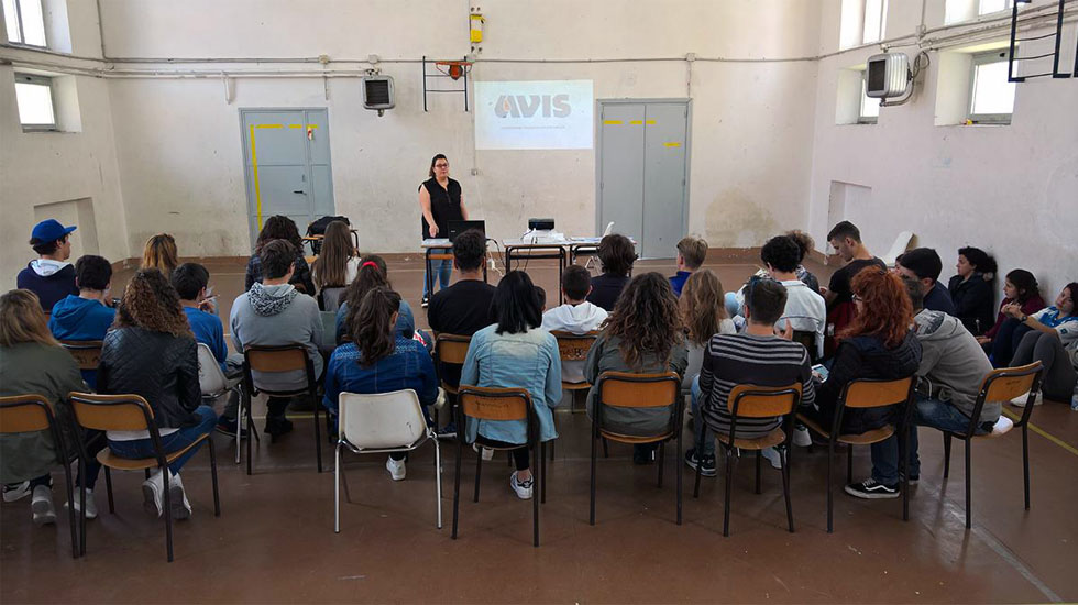 L’Avis Amatrice al liceo scientifico di Amatrice