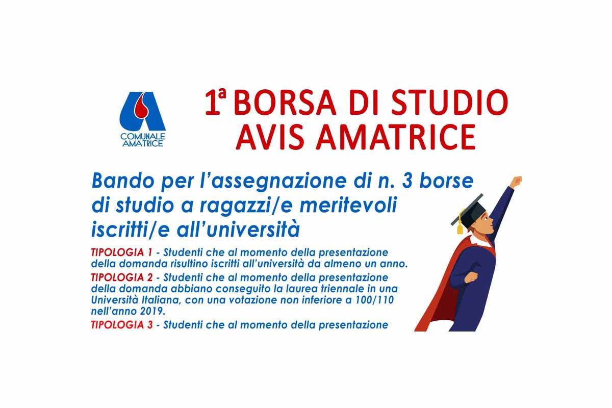 Borsa di Studio Avis Amatrice