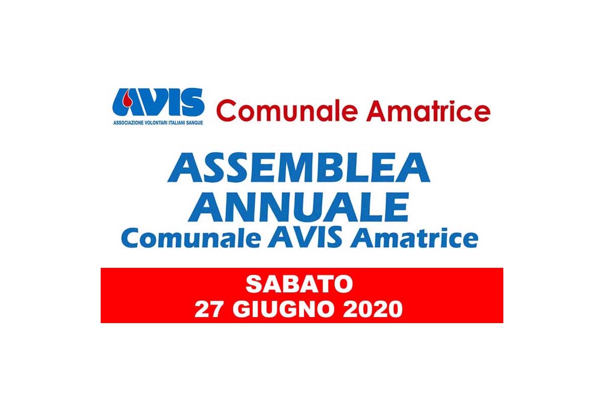 Convocazione assemblea annuale 2020