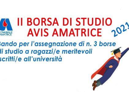 2^ Borsa di Studio Avis Amatrice