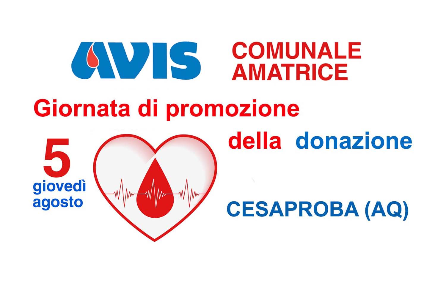 Promozione donazione a Cesabroba (AQ)