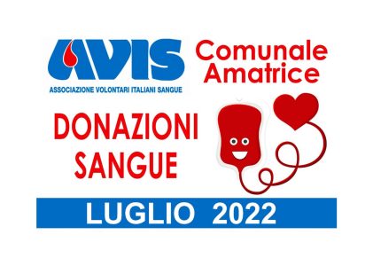 Donazioni luglio 2022