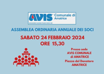 Convocazione assemblea annuale 2024